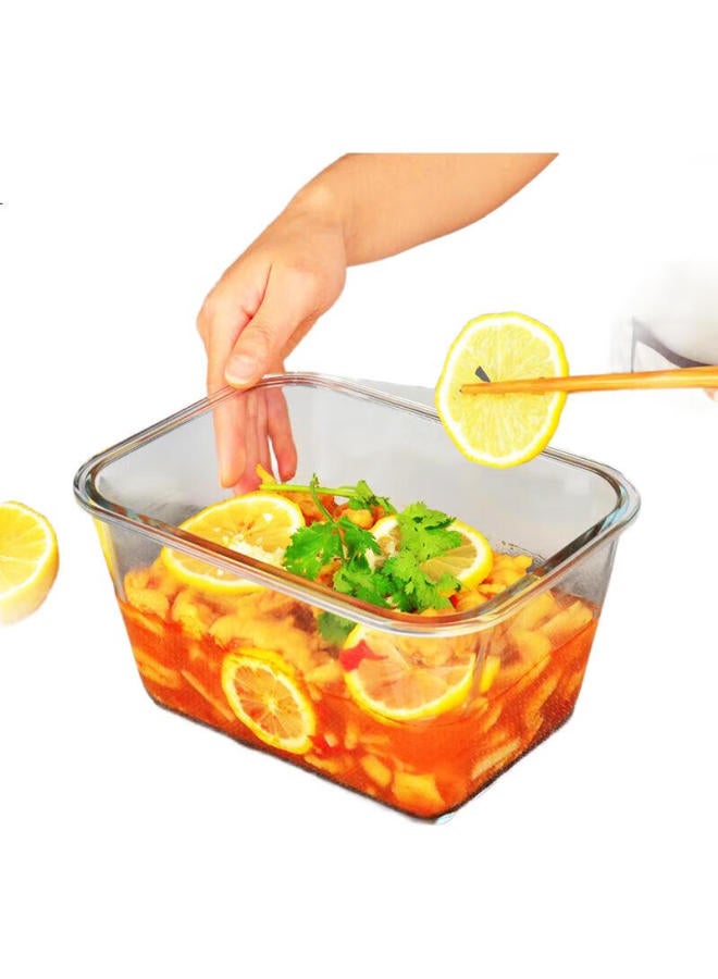 Scybe Refrigerator Storage Container, Glass Sealed Jar, Pickle Jar, Large Capacity For Kimchi, Pickled Peppers, Chicken Feet Storage Box, Saisp 2.5L - Image 2