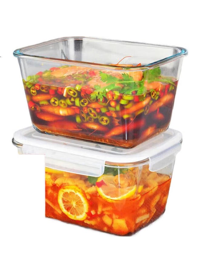 Scybe Refrigerator Storage Container, Glass Sealed Jar, Pickle Jar, Large Capacity For Kimchi, Pickled Peppers, Chicken Feet Storage Box, Saisp 2.5L - Image 3
