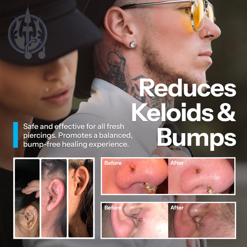 H2Ocean Piercing Aftercare Spray and Keloid Bump Removalâ€“ Sea Salt Spray for Body and Facial Piercings â€“ Ear, Nose, Navel, Oral & Body Piercing Cleaner, Aftercare Solution for New Piercingsâ€“ 1.5oz - Image 5