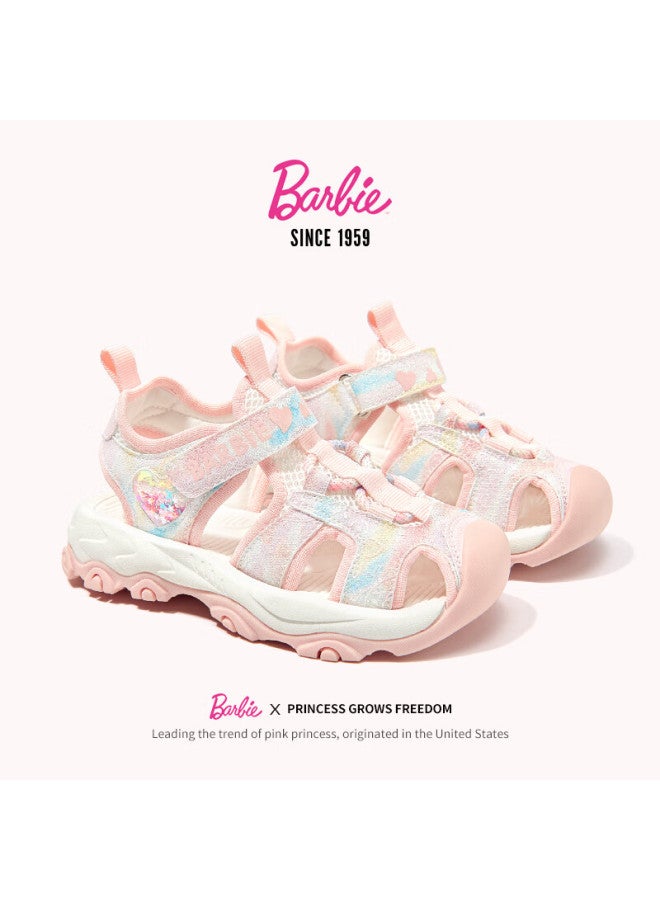 Barbie Girls Summer Closed-toe Outdoor Beach Sports Casual Sandals Da6831 Pink Size 26 - Image 3