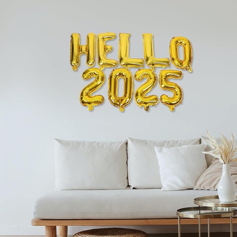 Gold Hello Aluminum Foil Letter Balloons Party Decorations Graduation New Year Eve Celebration Supplies - Image 4