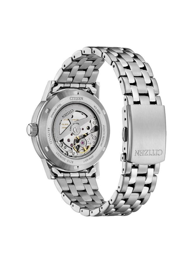 سيتيزن Mechanical Men's Watch NJ0210-56M, 40 mm Green Dial, Stainless Steel Case & Bracelet, 50 m WR - Image 3