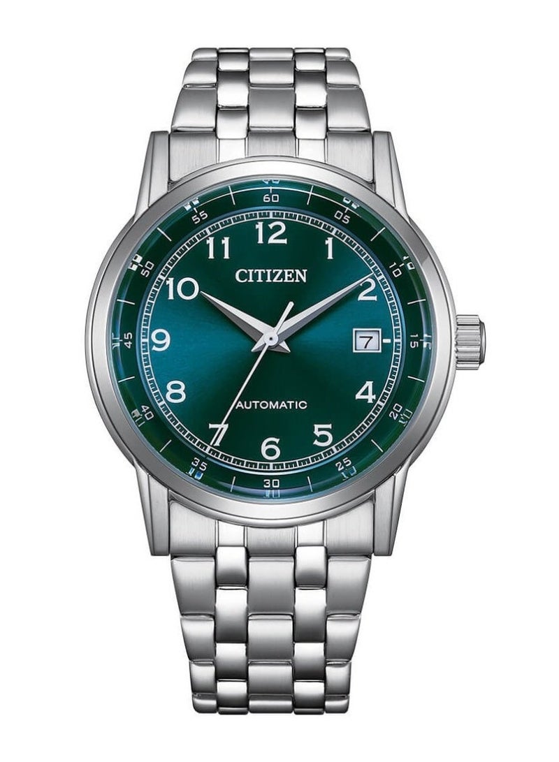 سيتيزن Mechanical Men's Watch NJ0210-56M, 40 mm Green Dial, Stainless Steel Case & Bracelet, 50 m WR - Image 1