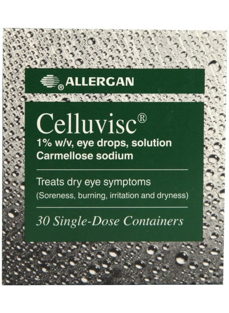 Allergan Celluvisc Lubricant Eye Drops - 0.4ml 30S - Image 1