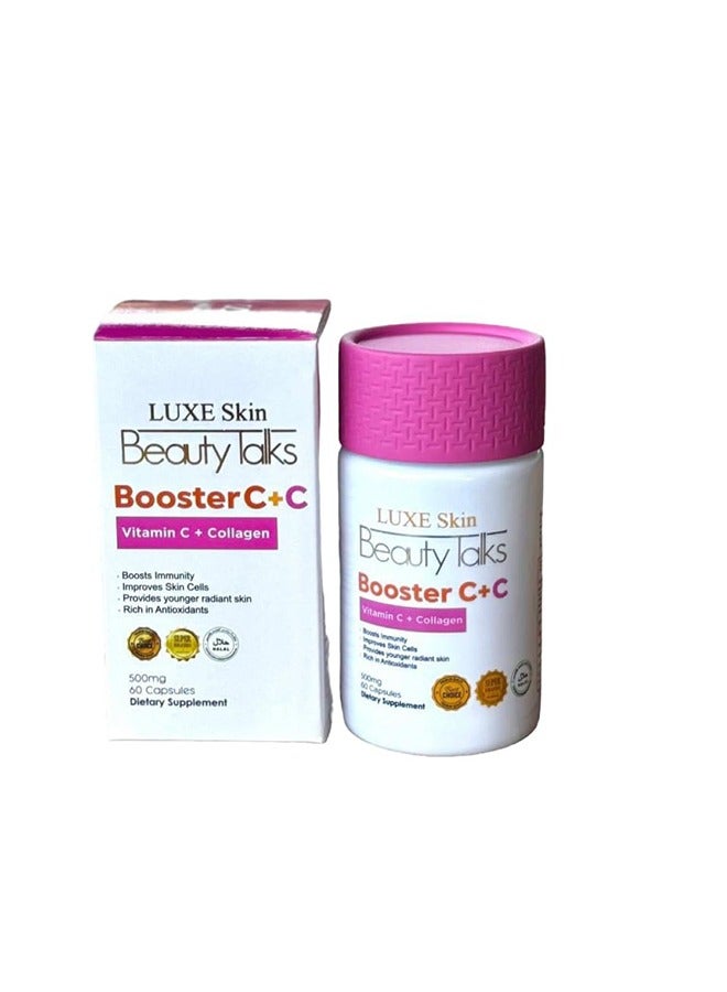 لوكس سكين بيوتي توكس بوستر C +C فيتامين C + الكولاجين، 60 كبسولة - Image 2