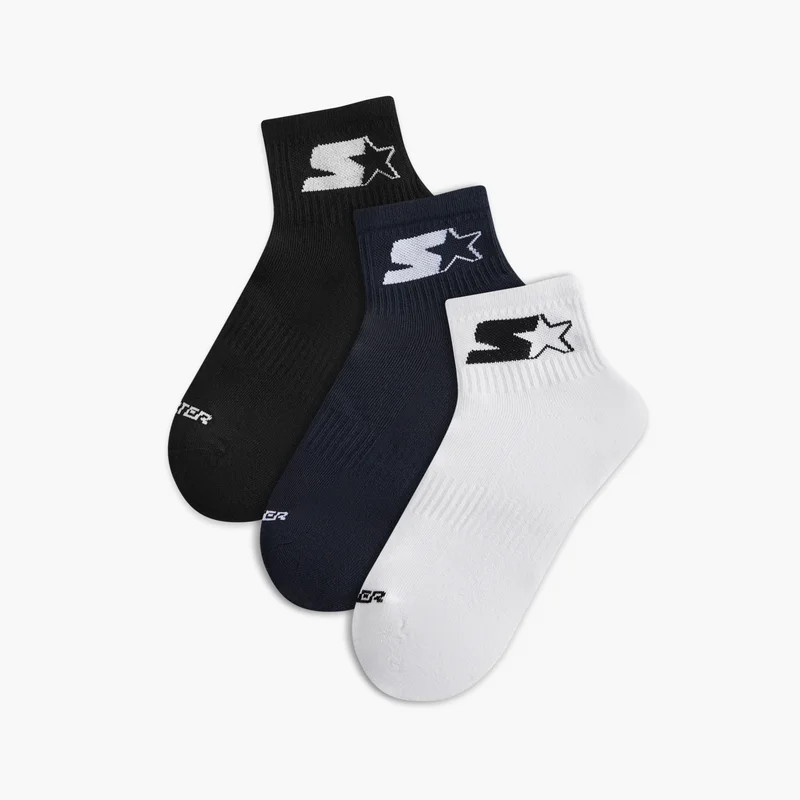 STARTER Set of 3 - Starter Printed Ankle Length Socks