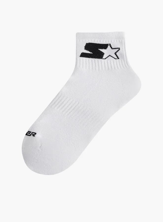 ستارتر طقم 3 أزواج جوارب بطبعات بطول الكاحل