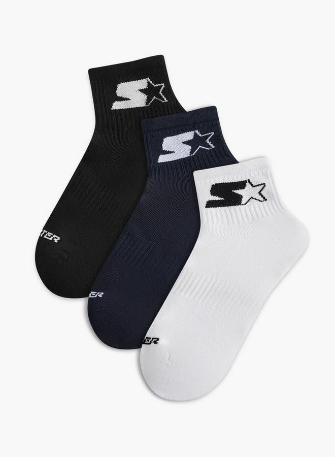 STARTER Set of 3 - Starter Printed Ankle Length Socks with Antibacterial Protection - Image 1