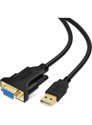 USB to RS232 Adapter with FTDI Chipset, 3.3 FT USB 2.0 to RS232 Female DB9 Serial Converter Cable for Windows 10, 8.1, 8, 7, Vista, XP, 2000, Linux, Mac OS X 10.6 and Above, 1M / Black - pzsku/Z3EED79FAB17E3719E04EZ/45/_/1735203214/5342effe-5e5d-4487-b218-75ea27a59ecf