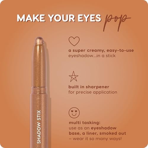 ColourPop Shadow Stix - Cream Eyeshadow Stick with Long-Lasting Color - Multi-Use Cream Makeup with a Built-In Sharpener & Precise Tip for Easy Application - Walk of Fame (0.05 oz) - Image 4