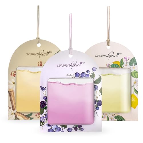 Aromahpure Gel Wink Hanging Car Perfume | Long-Lasting Gel Based Car Air Freshener | Car Accessories | Last Up to 30 Days (Sandal-Lemon-Berry) - Image 1