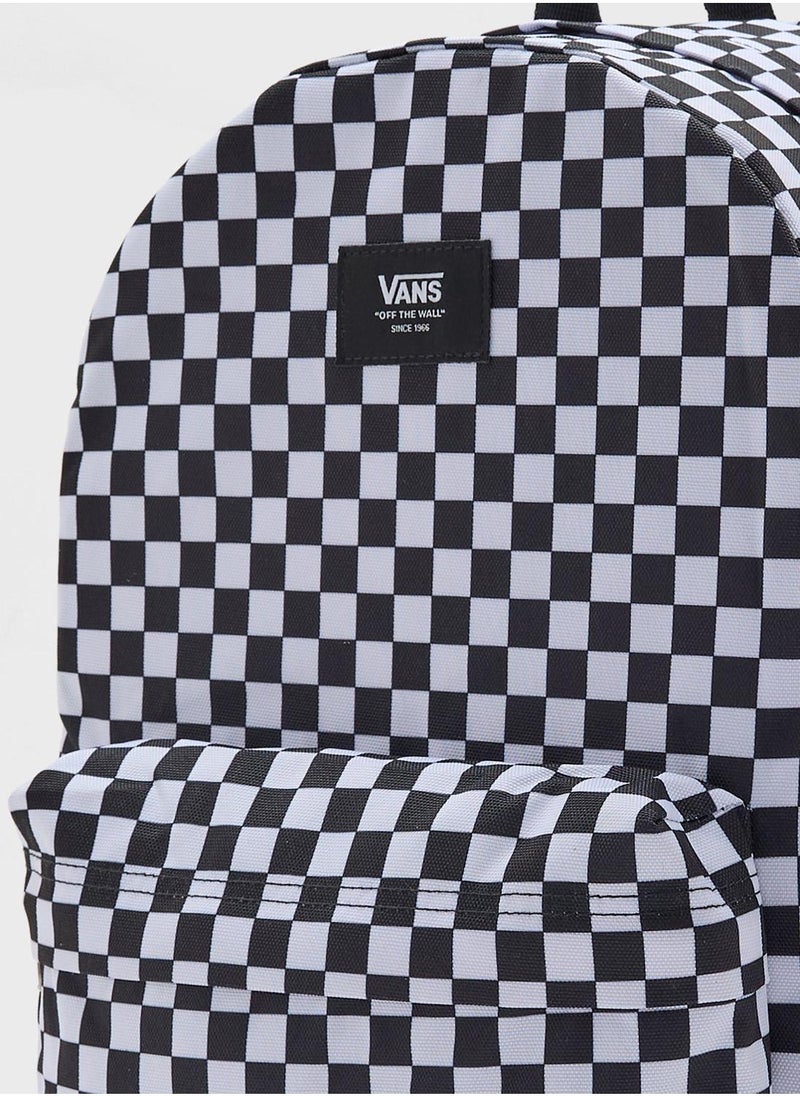 VANS - Old Skool Grom Check Backpack - Image 1