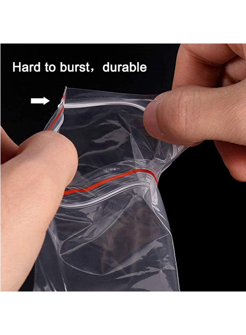SYOSI 100Pcs Seal Bags Clear Plastic Resealable Poly Storage Pouch for Kitchen Jewellery Craft Beads Small Cookies Sweets Storage  - Image 4