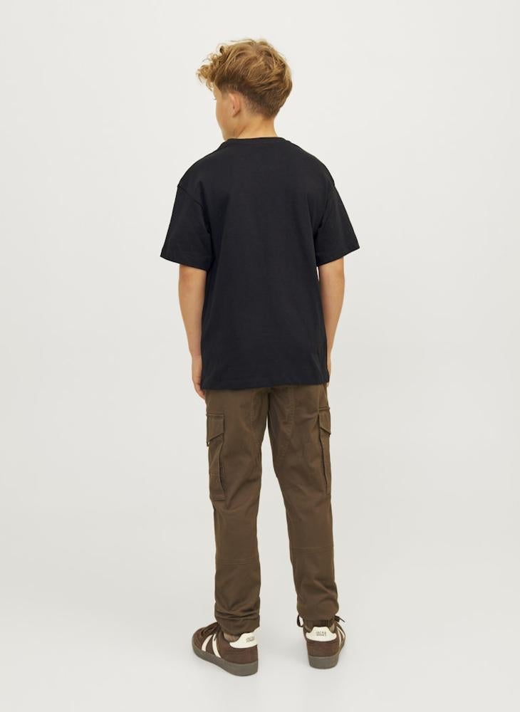 Jack & Jones Junior Kids Jjecaleb Varsity Tee Crew Neck T-Shirt - Image 2