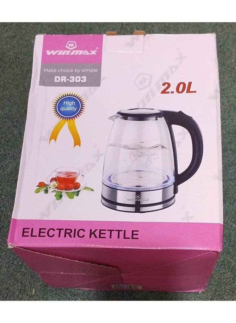 وينماكس غلاية كهربائية زجاجية سعة 2 لتر - Image 2