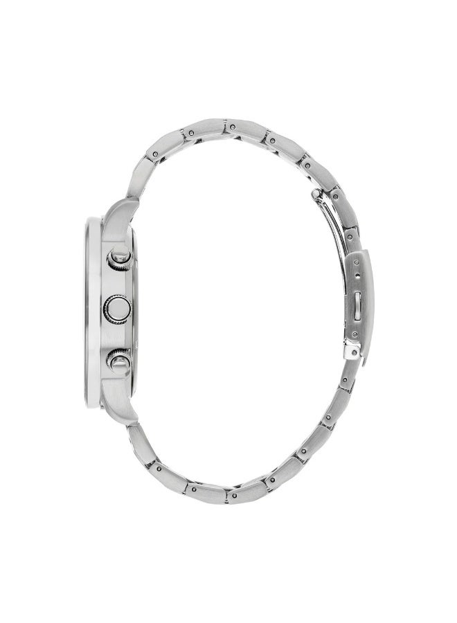 CITIZEN ساعة يد كرونوغراف للرجال إيكو درايف CA0690-88E، 44 مم قرص أسود، علبة وسوار من الفولاذ المقاوم للصدأ، 100 م مقاومة للماء - Image 3