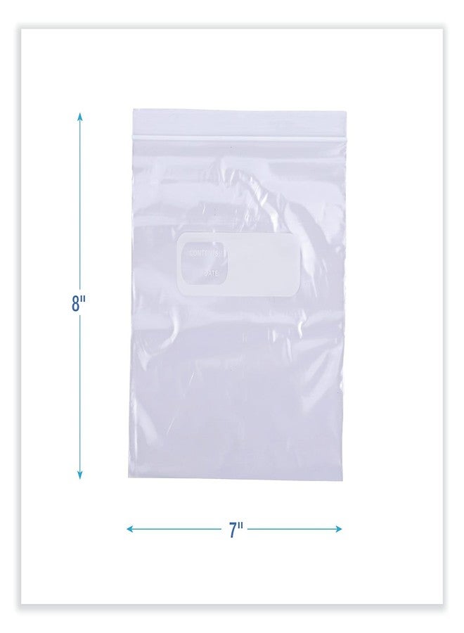 Boardwalk BWKQUARTBAG 7 in. x 8 in. Quart Reclosable Food Storage Bags - Clear (500/Box) - Image 3