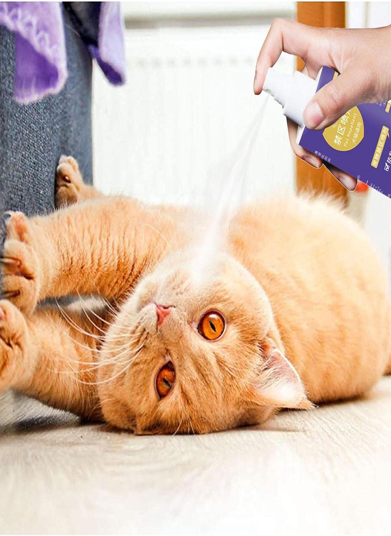 GGOOT - 2 Pcs Cat Spray for Scratching - Effective Correction Spray Bottle,120ml Cat Scratching Training Tool for Pets Behaviors Improvement, Couch Protector - Image 1