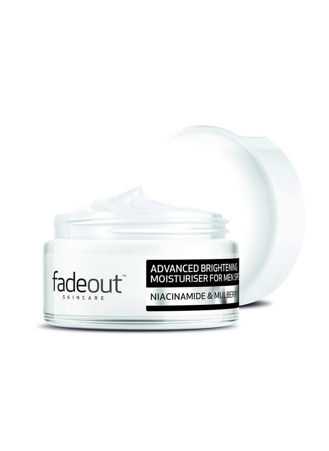 FADE OUT Advanced Brightening Moisturiser Cream For Men Exfoliating Daily Moisturiser With Spf20 With Niacinamide & Mulberry 2 X 50Ml  - Image 4