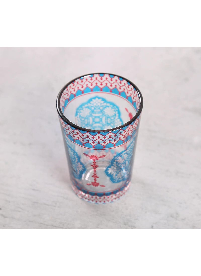 India Circus By Krsnaa Mehta Modern Loom Infinity Printed Kullad Tea Serving Chai Coffee Cups Glasses Multicolour Set of 4 140 mL Each