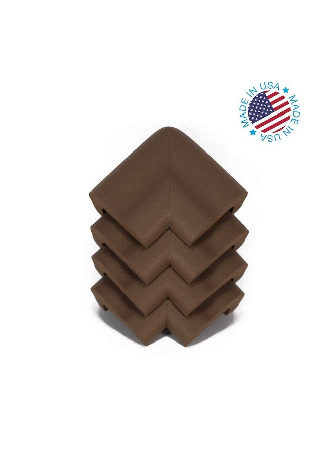 Kidkusion Jumbo Corner Cushions | Made in USA | Brown | 8 Pack | Furniture and Corner Protector - Image 2
