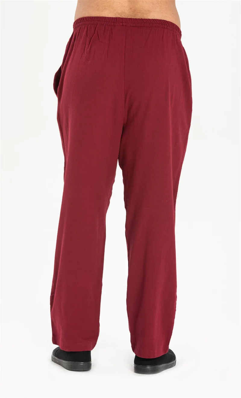 Eliş Şile Bezi Şile Cloth Men's Shalwar Trousers Claret Red Brd
