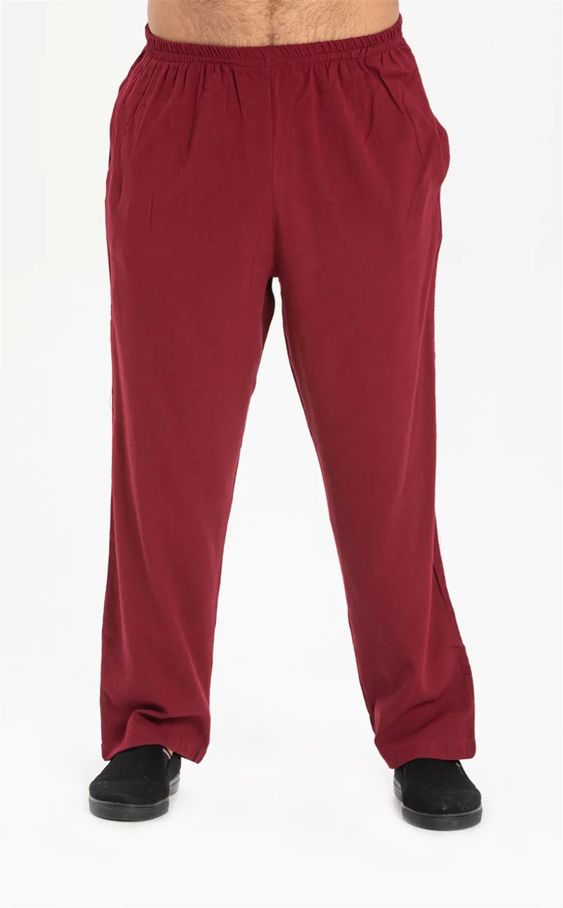 Eliş Şile Bezi Şile Cloth Men's Shalwar Trousers Claret Red Brd