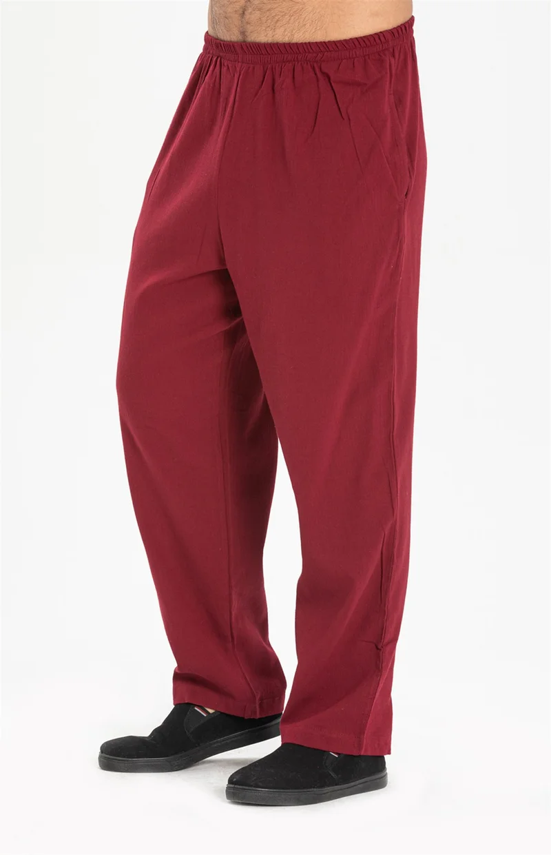 Eliş Şile Bezi Şile Cloth Men's Shalwar Trousers Claret Red Brd