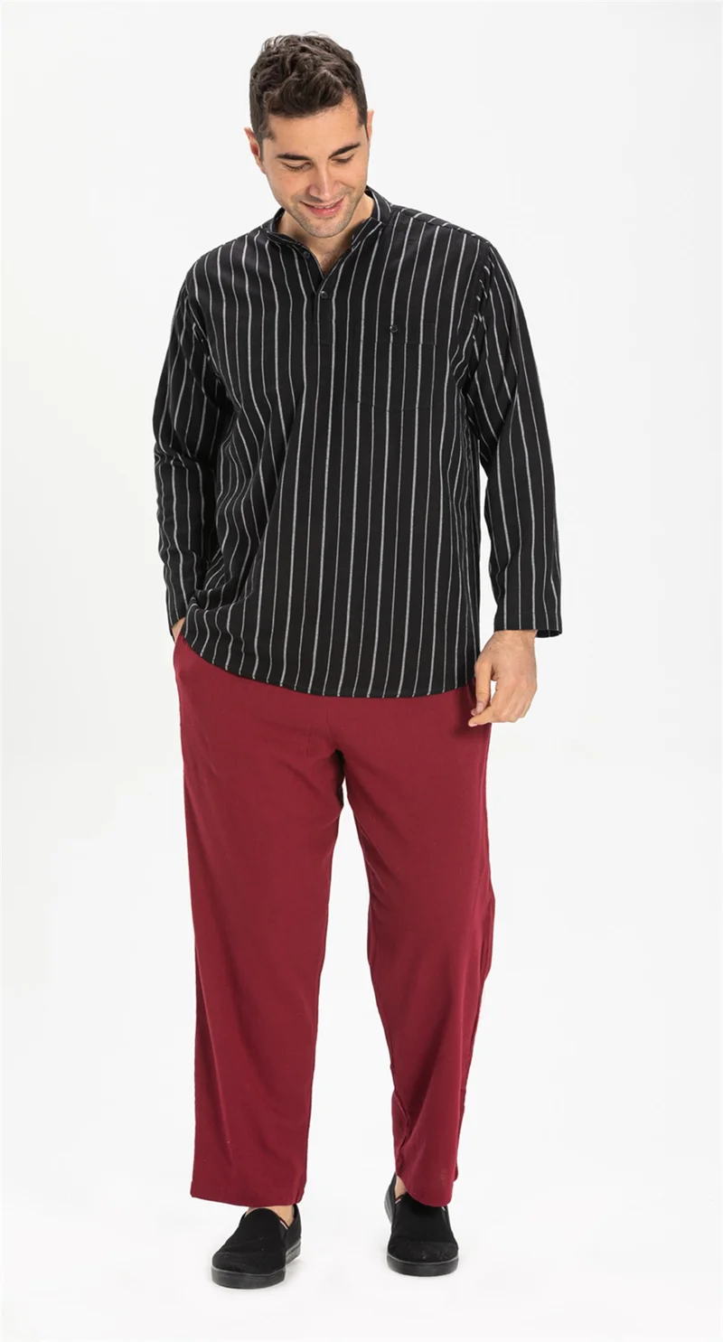 Eliş Şile Bezi Şile Cloth Men's Shalwar Trousers Claret Red Brd