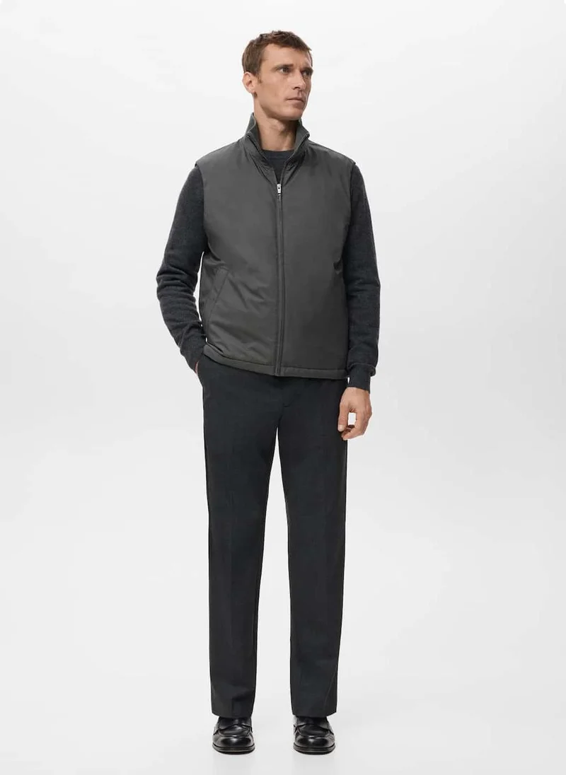 Mango Man  Lightweight quilted gilet for Men | Best Price UAE