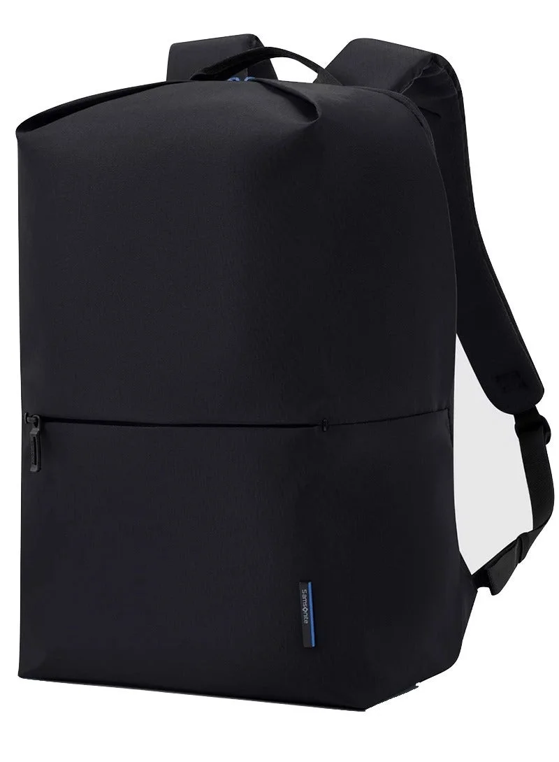 Samsonite Lite-Geo 15.6" Laptop Backpack, 100% Nylon, Black|Outer Zipper Pockets|Bottle Holder|Internal Key Holder - 3 Years International Warranty
