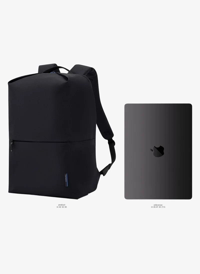 Samsonite Lite-Geo 15.6" Laptop Backpack, 100% Nylon, Black|Outer Zipper Pockets|Bottle Holder|Internal Key Holder - 3 Years International Warranty
