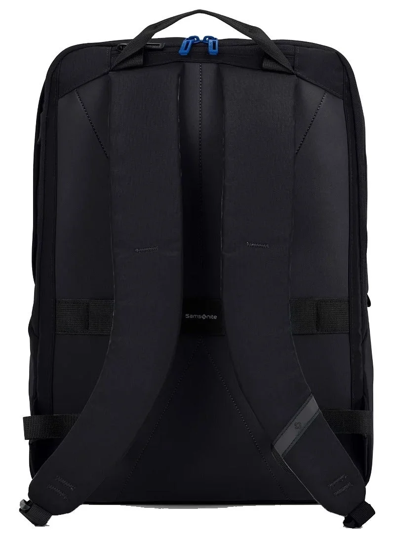Samsonite black Lite-Geo 15.6" Laptop Backpack, 100% Nylon, Black|Outer Zipper Pockets|Bottle Holder|Internal Key Holder - 3 Years International Warranty  | Best Price UAE