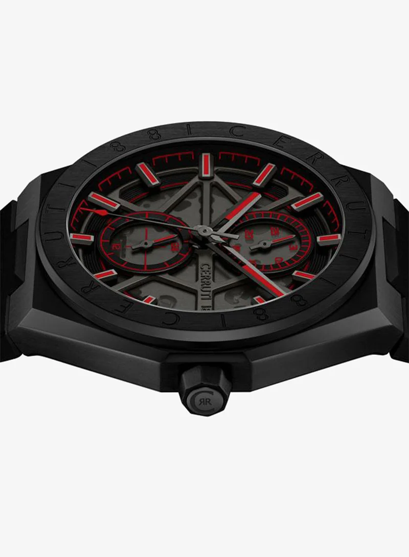 CERRUTI 1881  Cerruti 1881 Gents Black Case Black Dial Watch for Men | Best Price UAE