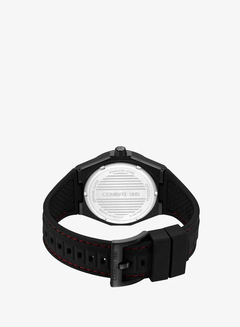 CERRUTI 1881  Cerruti 1881 Gents Black Case Black Dial Watch for Men | Best Price UAE