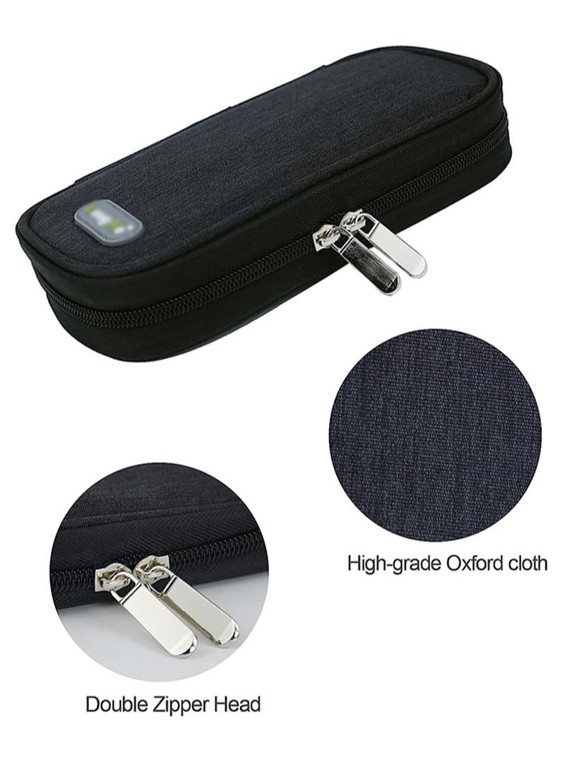 HaLunhi Insulin Cooler Travel Case with 2 Ice Packs - Diabetes Bags Cooler Travel Case for Diabetic Organize Supplies Insulated Cooling Bag  - Image 2