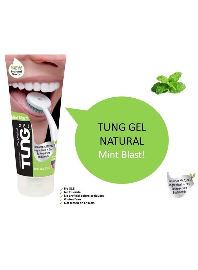 تونج عبوتين من جل تنظيف 85 جرام تونج مينت بلاست  مضاد للبكتيريا بنكهة طبيعية - Image 2
