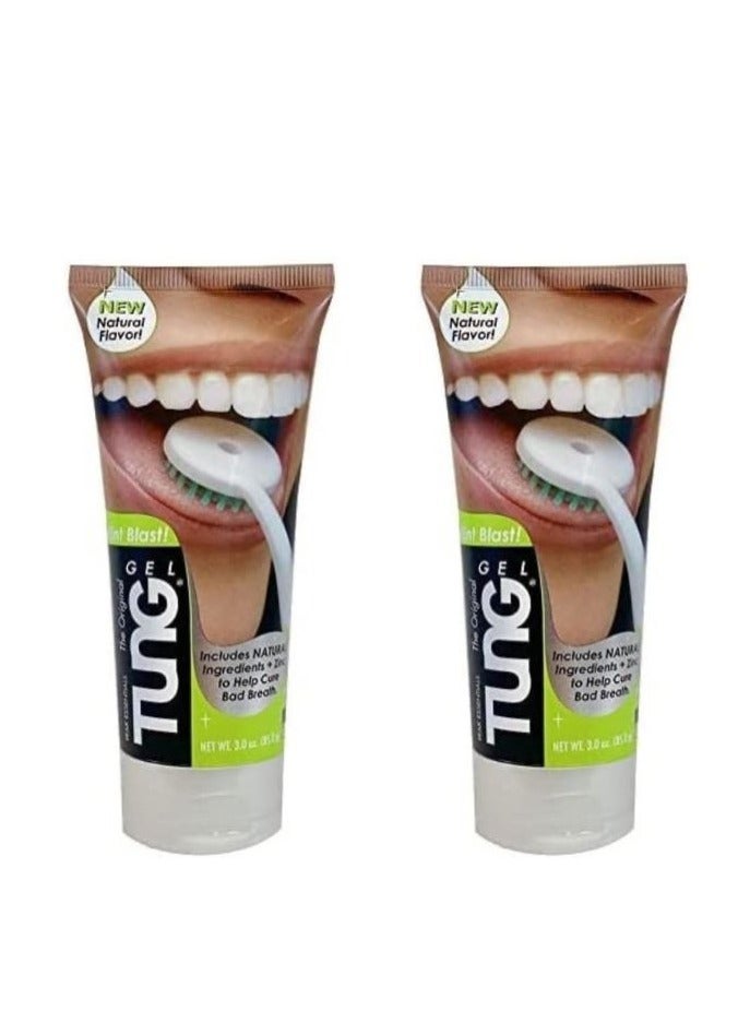 تونج عبوتين من جل تنظيف 85 جرام تونج مينت بلاست  مضاد للبكتيريا بنكهة طبيعية - Image 1