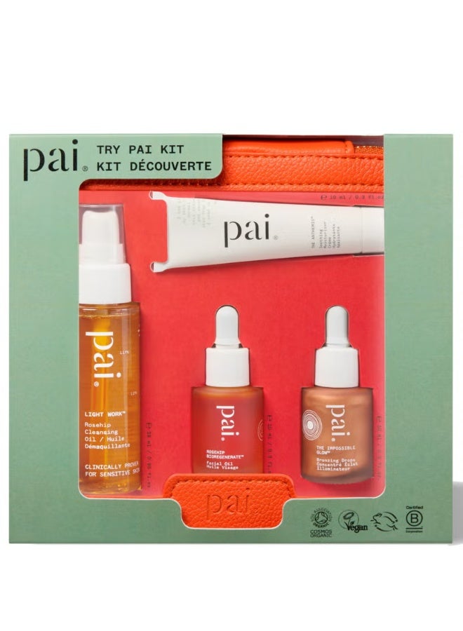 Pai Skincare Try Pai Kit - Chamomile Moisturiser, Bronzing Drops, Cleansing Oil & Rosehip Oil - Image 4