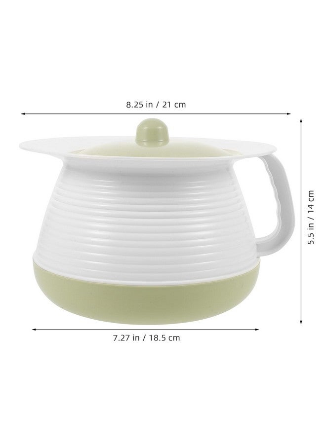 Yardwe Plastic Chamber Pot with Lid - Durable Spittoon for Home, Kids, Adults, and Elderly - Easy-to-Clean Bedside Urinal for Potty Training and Night Use - Image 3