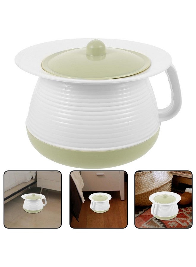 Yardwe Plastic Chamber Pot with Lid - Durable Spittoon for Home, Kids, Adults, and Elderly - Easy-to-Clean Bedside Urinal for Potty Training and Night Use - Image 5