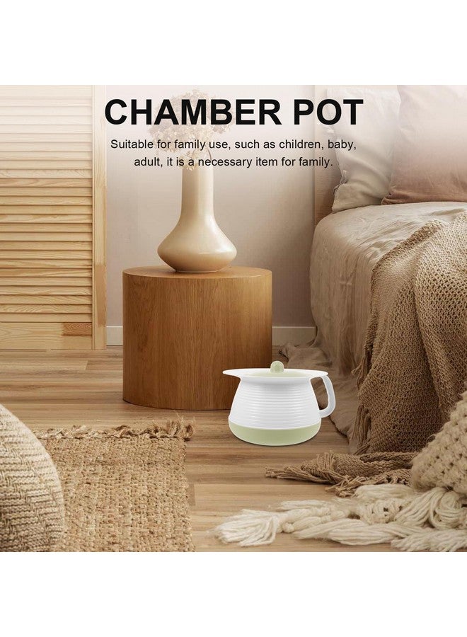 Yardwe Plastic Chamber Pot with Lid - Durable Spittoon for Home, Kids, Adults, and Elderly - Easy-to-Clean Bedside Urinal for Potty Training and Night Use - Image 2