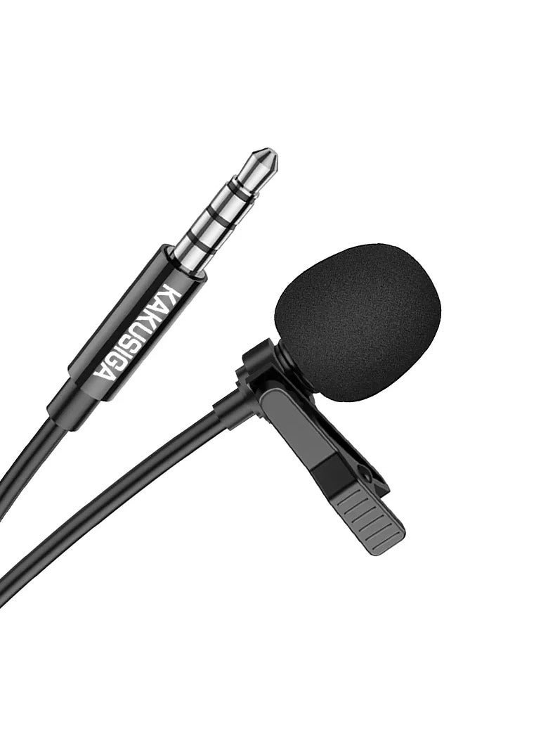 KAKUSIGA 360° HD Wireless Lapel Microphone with Noise Reduction – Portable Stereo Sound - Image 1