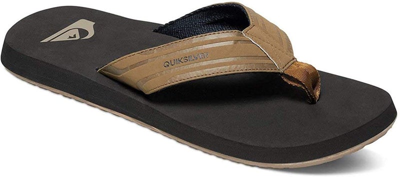 QUIKSILVER صندل كويكسيلفر للرجال بنمط قرد، بني/صلب، 13 M US - Image 4