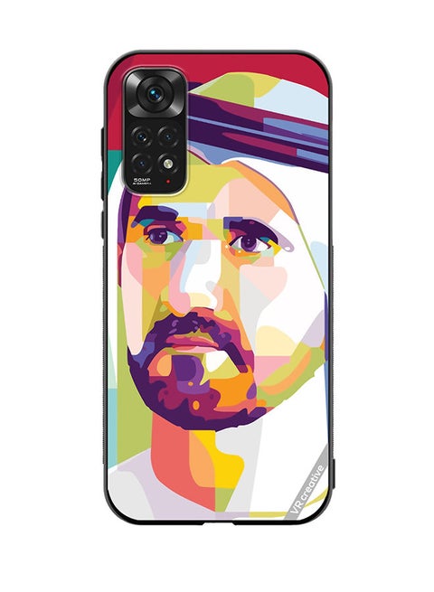 Protective Case Cover For Xiaomi Redmi Note 11 Sheikh Mohammed Bin Rashid Al Maktoum Design Multicolour