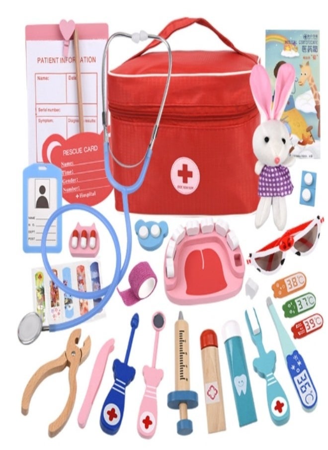 KEVIN Doctor Dentist Wooden Pretend Play Set  - Image 1