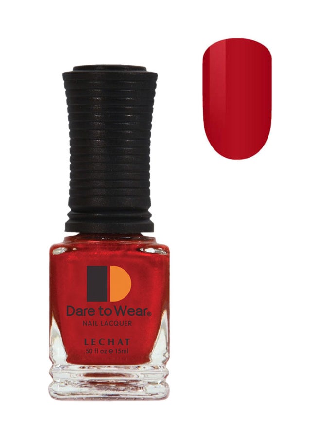 Lechat Nail Polish Super Shine Long Wear Lacquer Quick Drying Nail Color Resists Chips Fading Lasts Up To 3 Weeks Precise Application In One Stroke Nail Paint Emperor Red Dw03