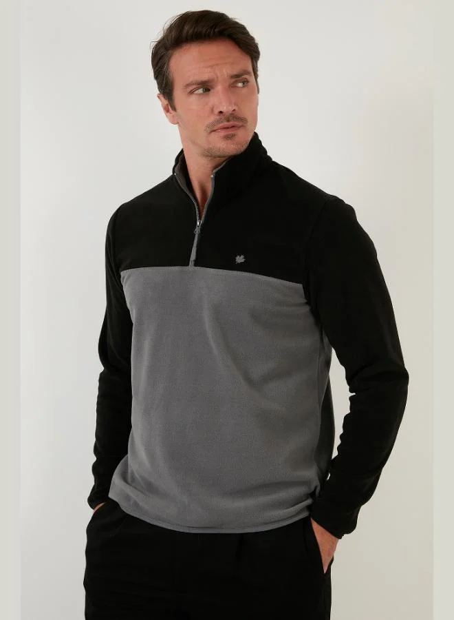 Buratti  Buratti Regular Fit Anti-Pilling Non-Pilling Standing Collar Raised 2-Pack Polar Men's POLAR 5906016S2 for Men | Best Price UAE