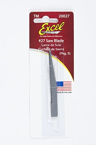 Excel Blades #27 Heavy Duty Saw Hobby Blade, 5 Pack, American Made Replacement Craft Knife Blades - Image 2