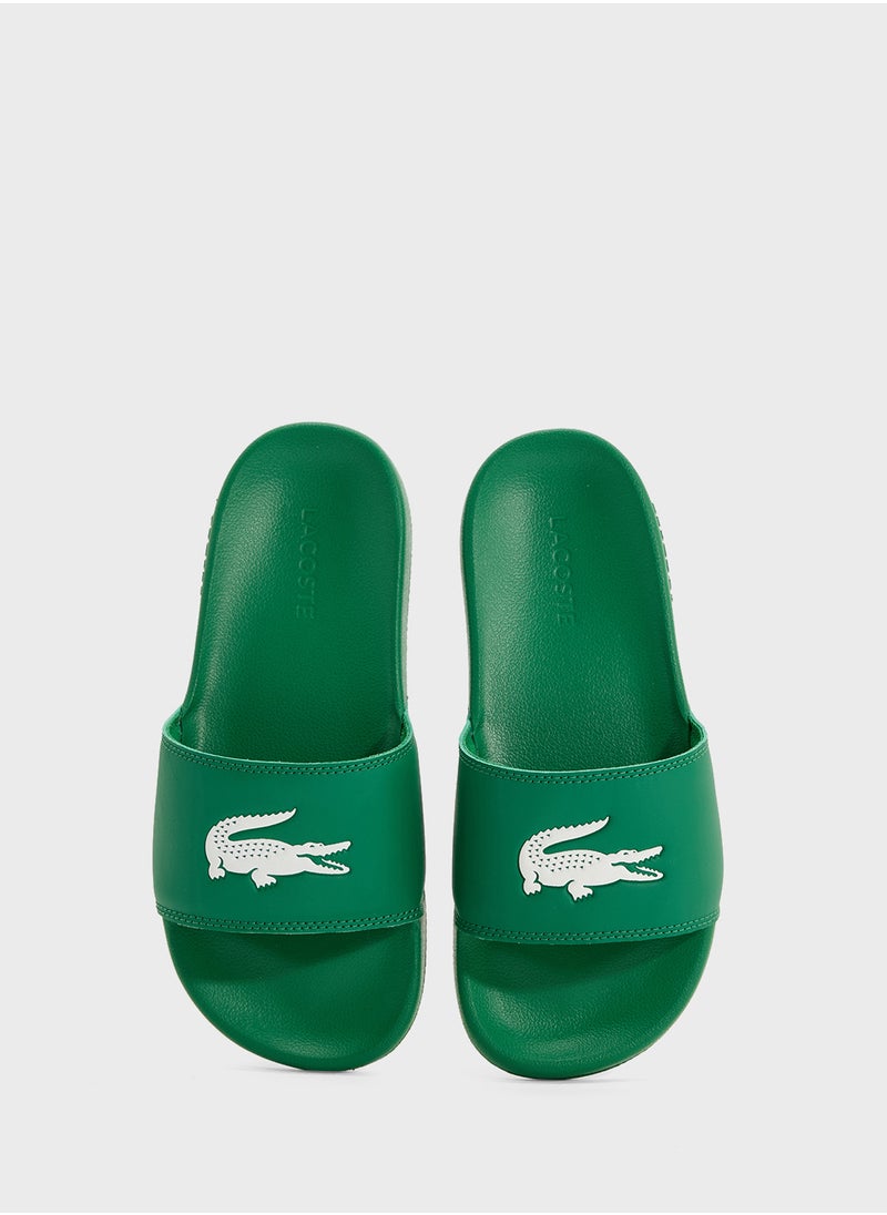 LACOSTE - Slides Serve Slide 0.0 Single Strap Flip Flops - Image 1